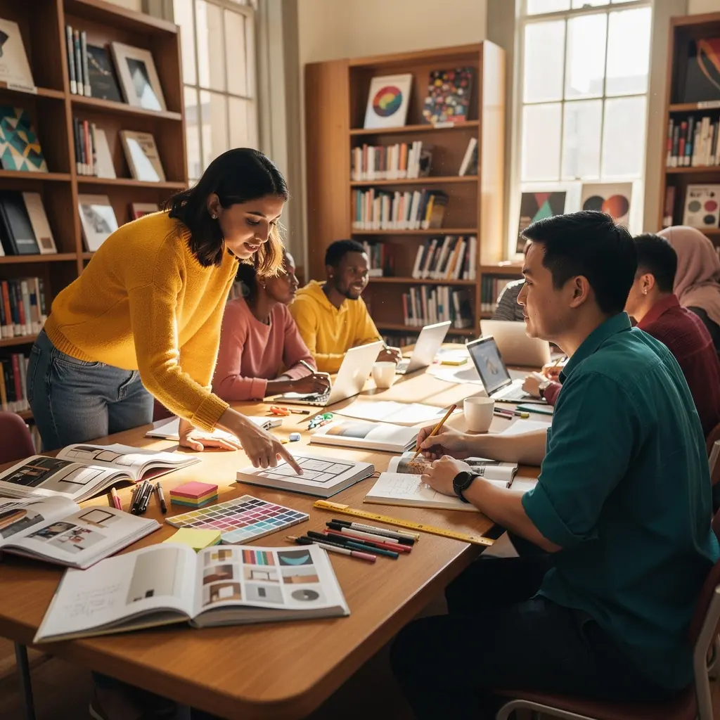 Демонстрация сетки для размещения графических элементов